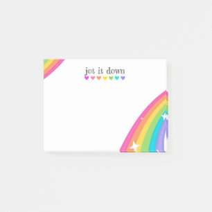 Cute Rainbow Post-it Notes
