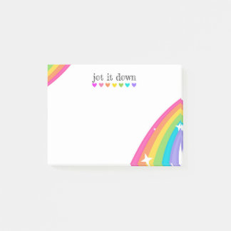 Cute Rainbow Post-it Notes