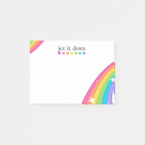 Cute Rainbow Post_it Notes