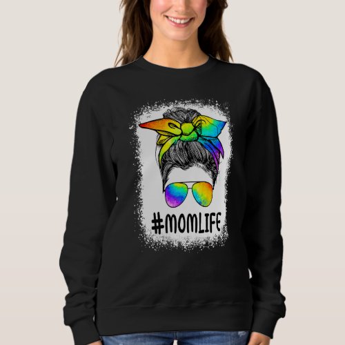 Cute Rainbow  Proud Mom Life Lgbt Gay Pride Sweatshirt