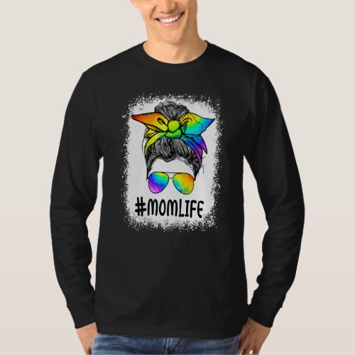 Cute Rainbow  Proud Mom Life Lgbt Gay Pride T_Shirt