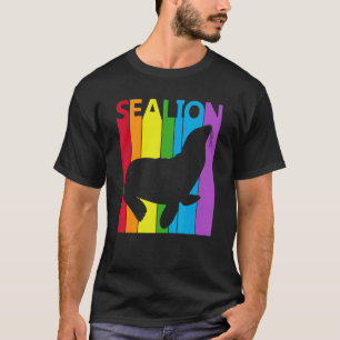 Cute Rainbow Sea Lion animal T-Shirt