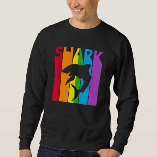 Cute Rainbow Shark Animal Sweatshirt