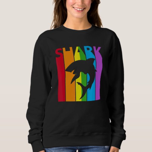 Cute Rainbow Shark Animal Sweatshirt