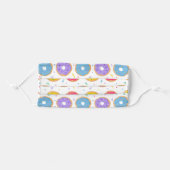 Cute Rainbow Sprinkle Donuts Bakery Food Pattern Adult Cloth Face Mask (Front, Folded)