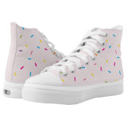 Cute Rainbow Sprinkles Modern Colorful Fun Bright High-top Sneakers at Zazzle