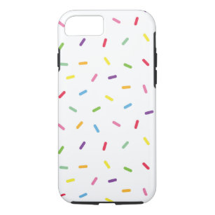 Cute Rainbow Sprinkles on White iPhone / iPad case