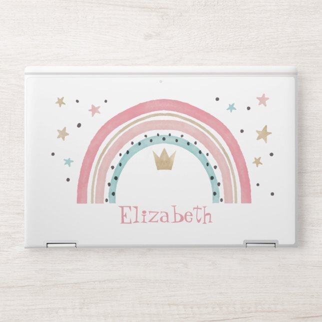 Cute Rainbow Stars   HP Laptop Skin (Front)