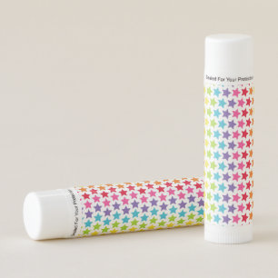 Cute Rainbow Stars Lip Balm