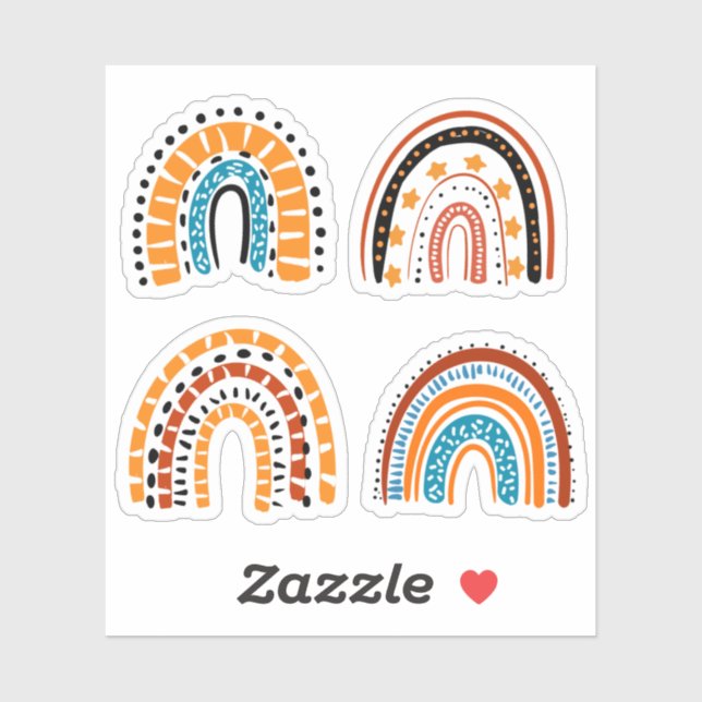 cute rainbow sticker (Sheet)