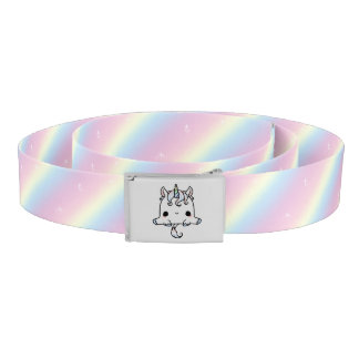 Cute Rainbow Unicorn Belt