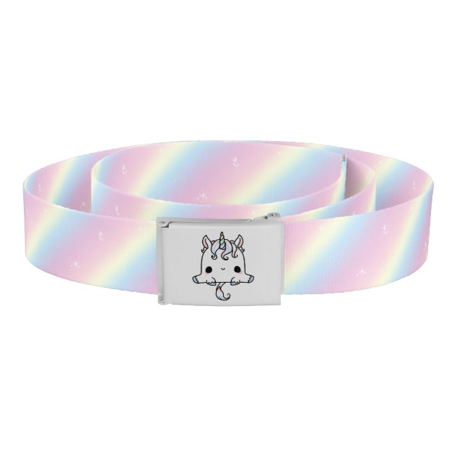 Cute Rainbow Unicorn Belt (Coil)