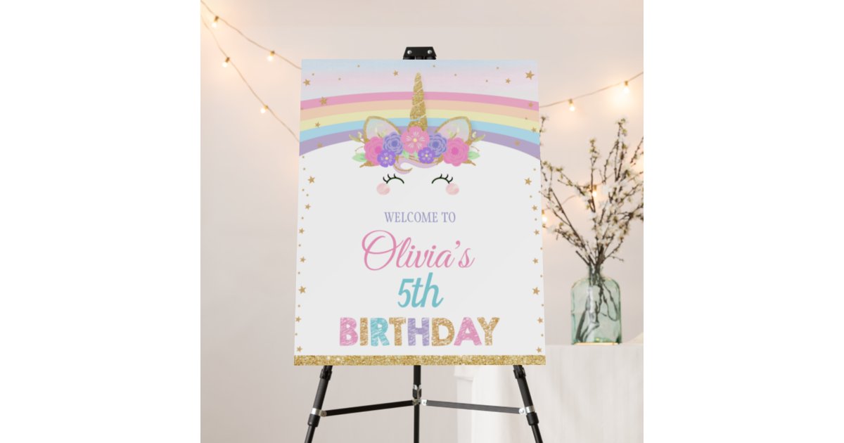 Olivia's Easel Lovely Unicorn On Canvas Painting