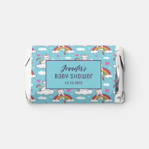 Cute Rainbow Unicorn Cat Cartoon Baby Shower Hershey's Miniatures