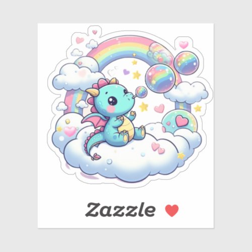 CuteRainbowWhimsicalDragon Sticker