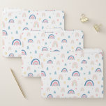 Cute Rainbows &amp; Hearts Pattern File Folder