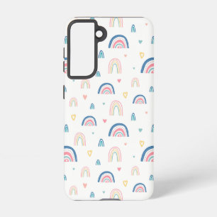 Cute Rainbows & Hearts Pattern Samsung Galaxy S21 Case