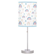 Cute Rainbows & Hearts Pattern Table Lamp