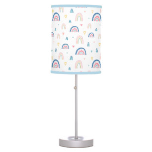 Cute Rainbows & Hearts Pattern Table Lamp
