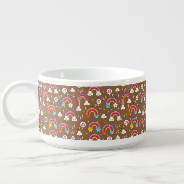 cute rainbows pattern bowl (Right)