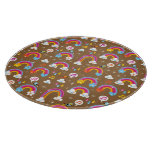 cute rainbows pattern cutting board