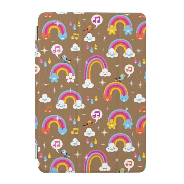 cute rainbows pattern iPad mini cover (Front)