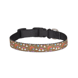 cute rainbows pattern pet collar
