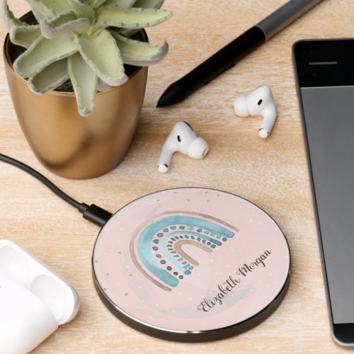 Cute Rainbows Stars  Wireless Charger