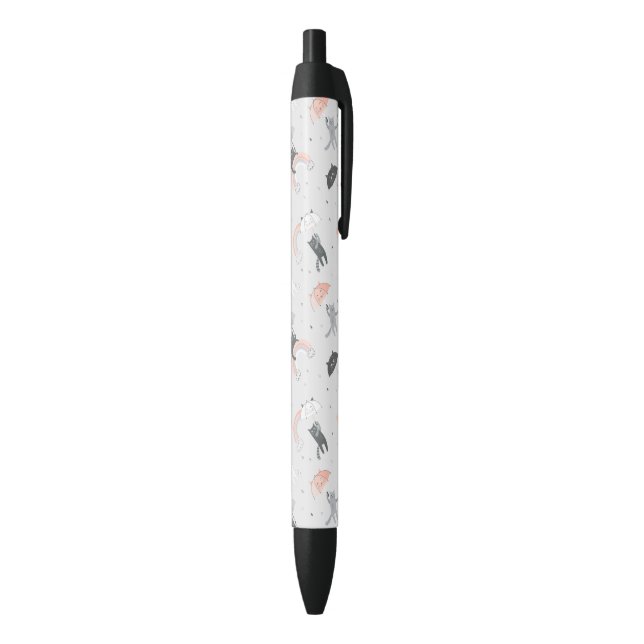 Cute Raining Cats Pattern Pen (Bottom (Vertical))