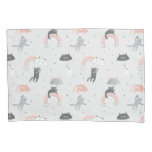 Cute Raining Cats Pattern Pillow Case