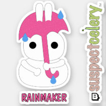 Cute RAINMAKER Bunny Snowman SuspectCelery™ Sticker