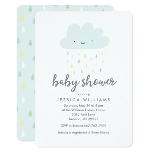 Rain Baby Shower Invitations Zazzle