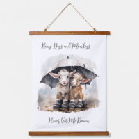 Cute Rainy Day Goats