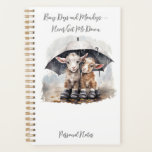 Cute Rainy Day Goats  Planner