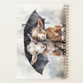 Cute Rainy Day Goats  Planner (Back)