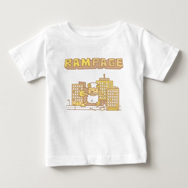 Cute Ram Rampage Pun Humor For Babies Baby T-Shirt (Front)