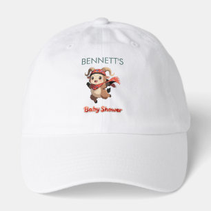Cute Ram Winter Baby Shower Hat