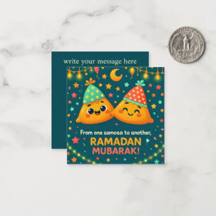 Cute Ramadan Mubarak Note Card