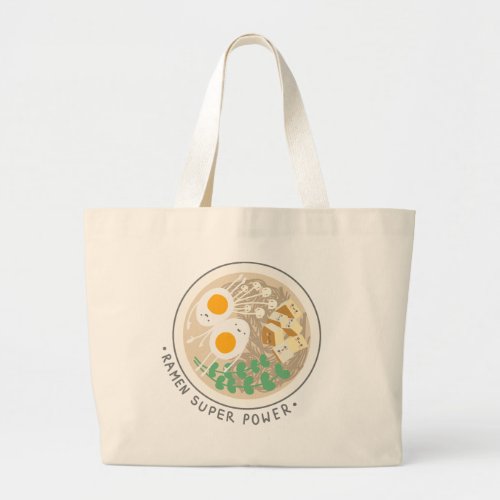 Cute Ramen Bowl Jumbo Tote Bag