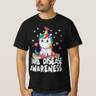 Cute Rare Disease Awareness T Shirt Unicorn Lovers