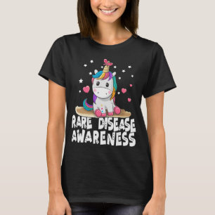 Cute Rare Disease Awareness T Shirt Unicorn Lovers