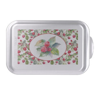 Cute Raspberries Watercolor Cake Pan