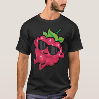 Cute Raspberry Fruit Relaing Lazy Raspberry T-Shirt