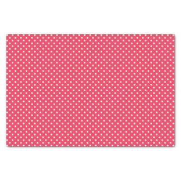 Cute Raspberry Pink & White Polkadots