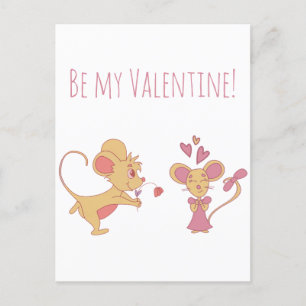 Cute Rat Anniversary / Valentines Day Postcard
