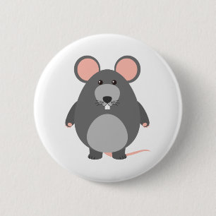 Cute rat button