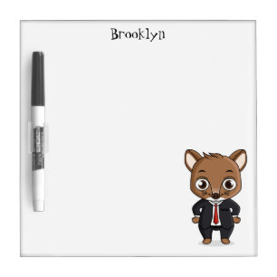 Cute rat cartoon illustration dry erase board