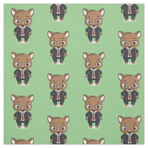 Cute rat cartoon illustration fabric