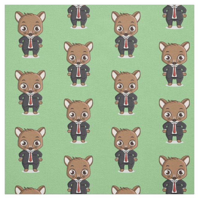 Cute rat cartoon illustration fabric (Swatch)
