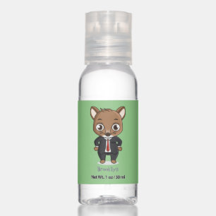 Cute rat cartoon illustration hand sanitizer
